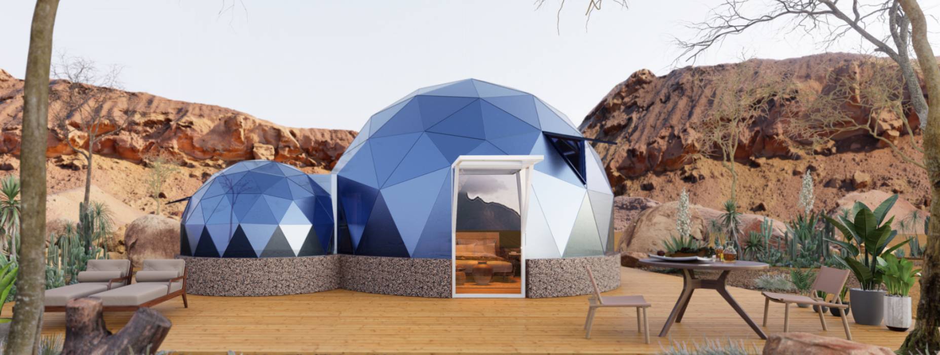 开平市球形智能光伏玻璃星空房